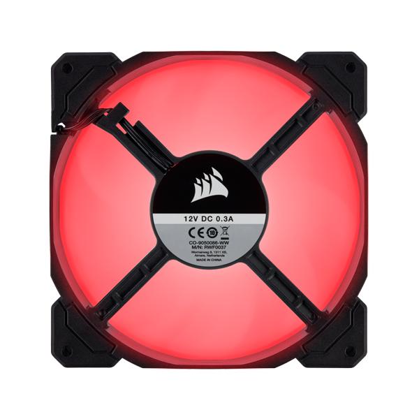 Corsair AF120 Red LED Cabinet Fan (Triple Pack)